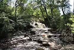 Hallamölla waterfall