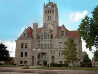 Hancock County courthouse in Greenfield