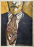 Hand Painted Tie, Intaglio Print, 1963