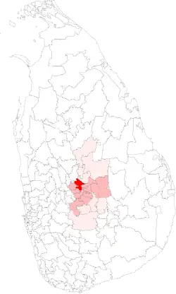 Location of Harispattuwa