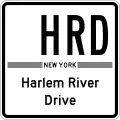 Harlem River Drive marker
