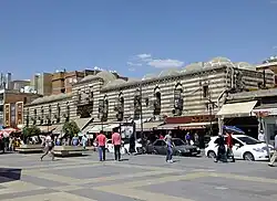 Western street façade