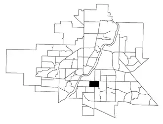 Haultain location map