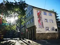 Fotografie des Hegelhaus an der Ecke zur Eberhardstraße 53 in Stuttgart-Mitte.