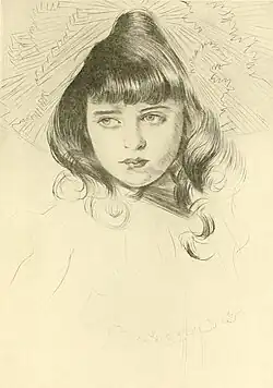 Le Chapeau Plissés, drypoint