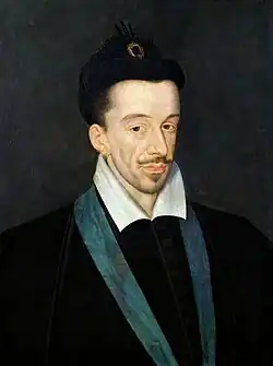 Portrait of Henri III of France, ca. 1582-86[5] attributed to Quesnel (Musée du Louvre)