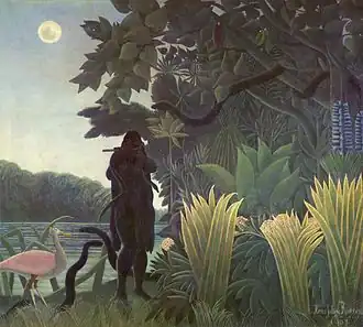 La charmeuse de Serpents (The Snake-Charmer) (1907) by Henri Rousseau
