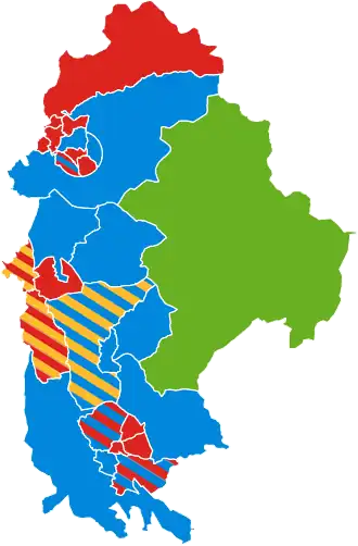 2019 results map