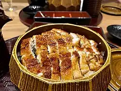 Rice bowl with grilled eel, Nagoya, Japan