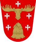 Saint Hubertus Deer, the coat of arms of the municipality of Hollola, Finland[28]
