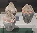 Painted pottery stupa models