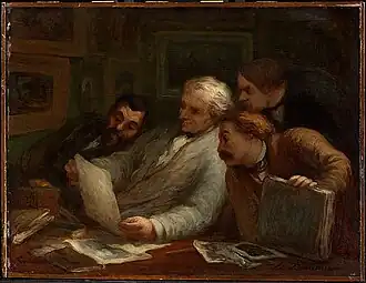 The Print Collectors (1860-63), oil on panel, 12 1/16 x 16 in. (30.7 x 40.7 cm), Clark Art Institute