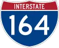 Interstate 164 marker