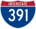 Interstate 391 marker