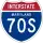 Interstate 70S marker