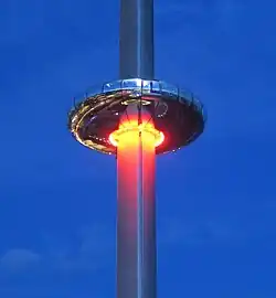 i360 on its first night of operation