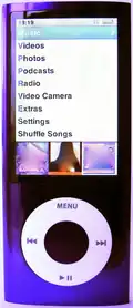 16&nbsp;GB Flash Drive 5th generation iPod Nano with camera.