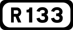 R133 road shield}}