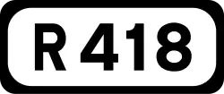 R418 road shield}}