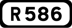R586 road shield}}