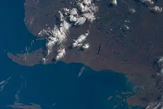 Mostly sunny conditions over the peninsula, taken at 2:07:45 PM Central Daylight Time on October 8, 2019 from the ISS