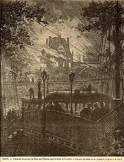 Fire at the Pavillon de Flore, 2 October 1880