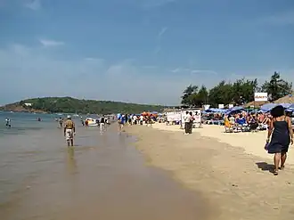 Baga beach in 2006