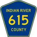 County Road 615 marker
