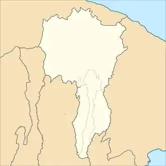 Map of districts in Bangli Regency