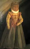 Madelene Gonsalvas portrait, 1580, Ambras collection