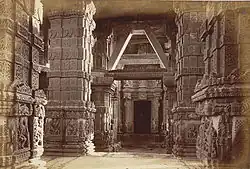 Interior of Sas Temple, Gwalior Fort