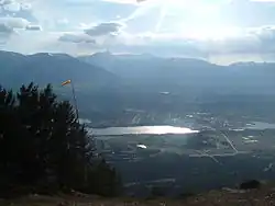 Invermere, British Columbia, with Mount Nelson in the distance