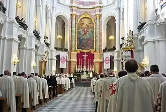 Inside Dresden Cathedral, 9 October 2010.