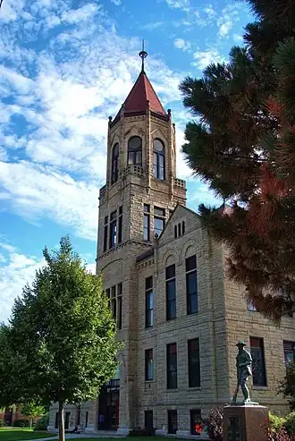 The Iowa County Courthouse in Marengo