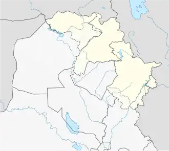 Location in the Kurdistan Region