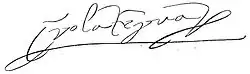 Isabella of Portugal's signature