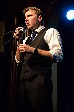 Baretsky performing to a sold out crowd in New York.