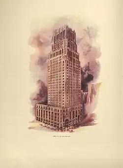 Illustration of Gulf Building, 1929