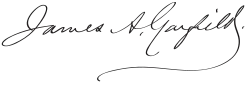 Cursive signature in ink