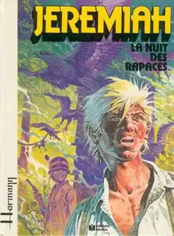 The cover from Jeremiah #1, La nuit des rapaces (April 1979).