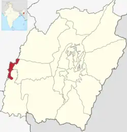 Location in Manipur