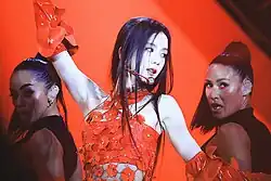 Jisoo performing "Flower" at Coachella