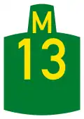Metropolitan route M13 shield