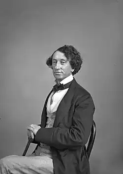 John A. Macdonald, 1863, first prime minister of Canada.
