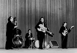 Johnny Cash and the Tennessee Three in 1961.