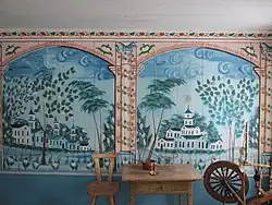 Wall paintings.