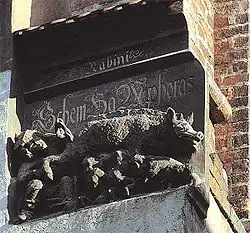 Judensau on the Wittenberg Parish Church, cited by Luther