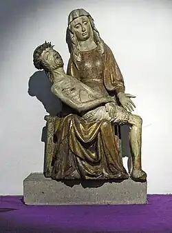 15th-century German wood Pietà from Cologne