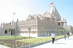 Garden outside the temple entrance