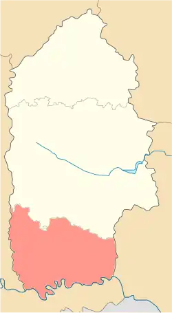 Location of Kamianets-Podilskyi Raion